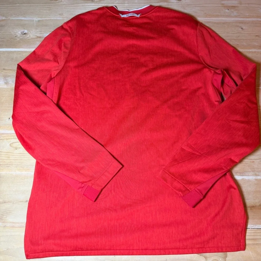 Nike Ohio State Buckeyes Dri-FIT Quarter Zip Pullover Red Mens Medium 35900X-OS5